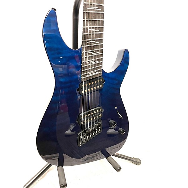 Used Schecter Guitar Research Used Schecter Guitar Research Reaper Elite 7 MS Trans Blue Solid Body Electric Guitar