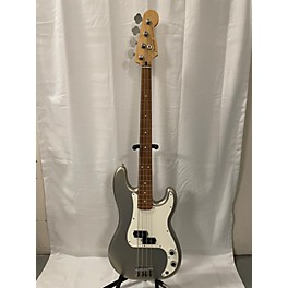 Used Fender Used Fender Player Precision Bass Silver Electric Bass Guitar