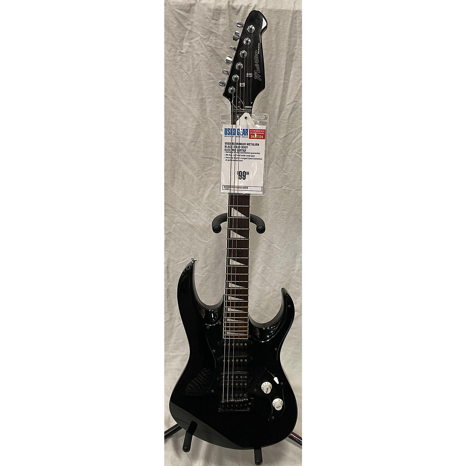 Used Behringer MetAlien Solid Body Electric Guitar Black Guitar Center