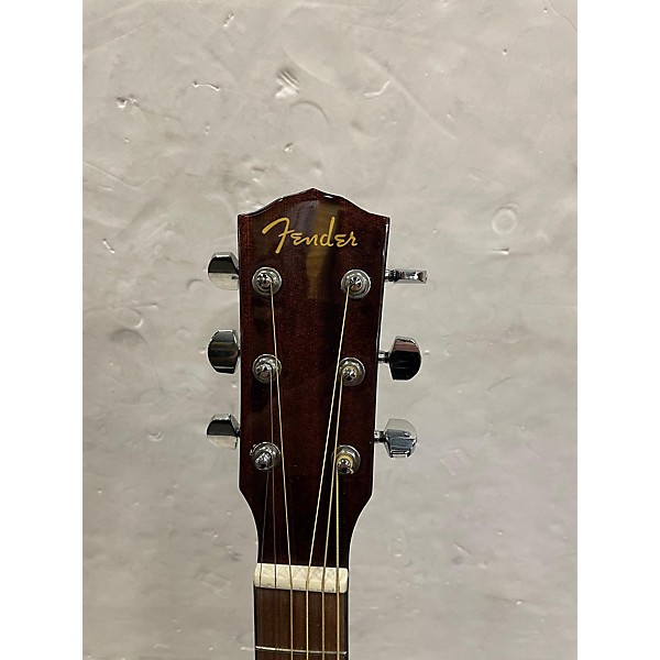 Used Fender Cd60s Left Handed Acoustic Guitar