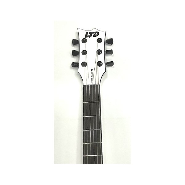 Used ESP LTD EC Arctic Metal Left Handed Solid Body Electric Guitar