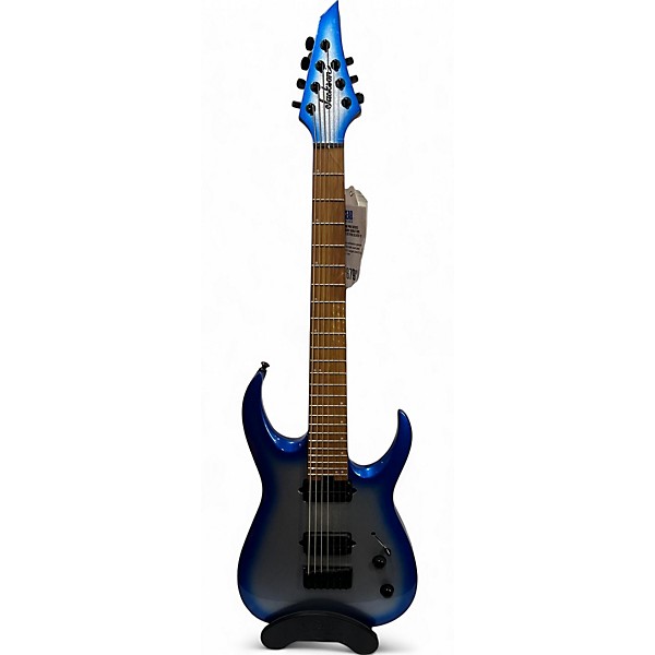 Used Jackson Pro Series Misha Mansoor Signature Juggernaut HT7FM SILVER TO BLUE BURST Solid Body Electric Guitar,Specials : American Fashion Style Bags On Sale