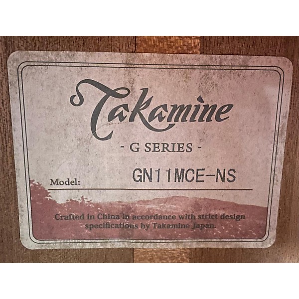 Used Takamine Gn11mce Acoustic Electric Guitar