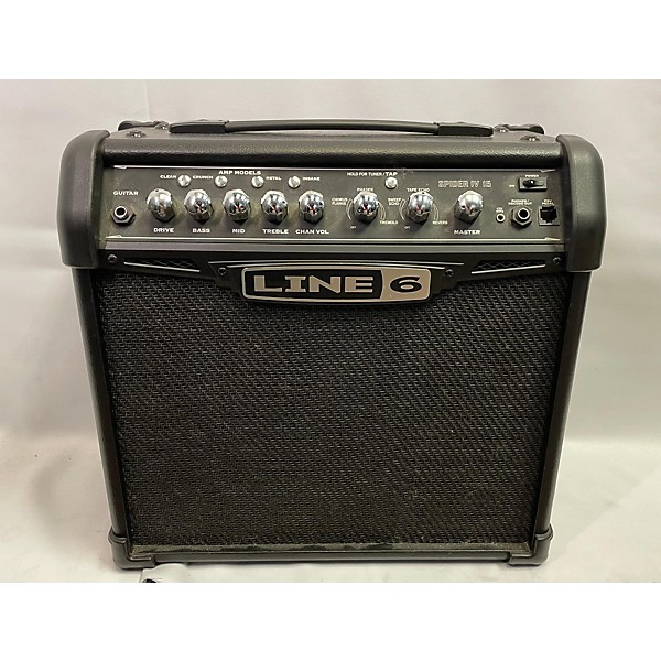 Used Line 6 Spider IV 15W 1X8 Guitar Combo Amp