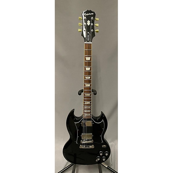 Used Epiphone Limited Edition SG 1966 G-400 Pro Solid Body Electric Guitar  Black | Guitar Center