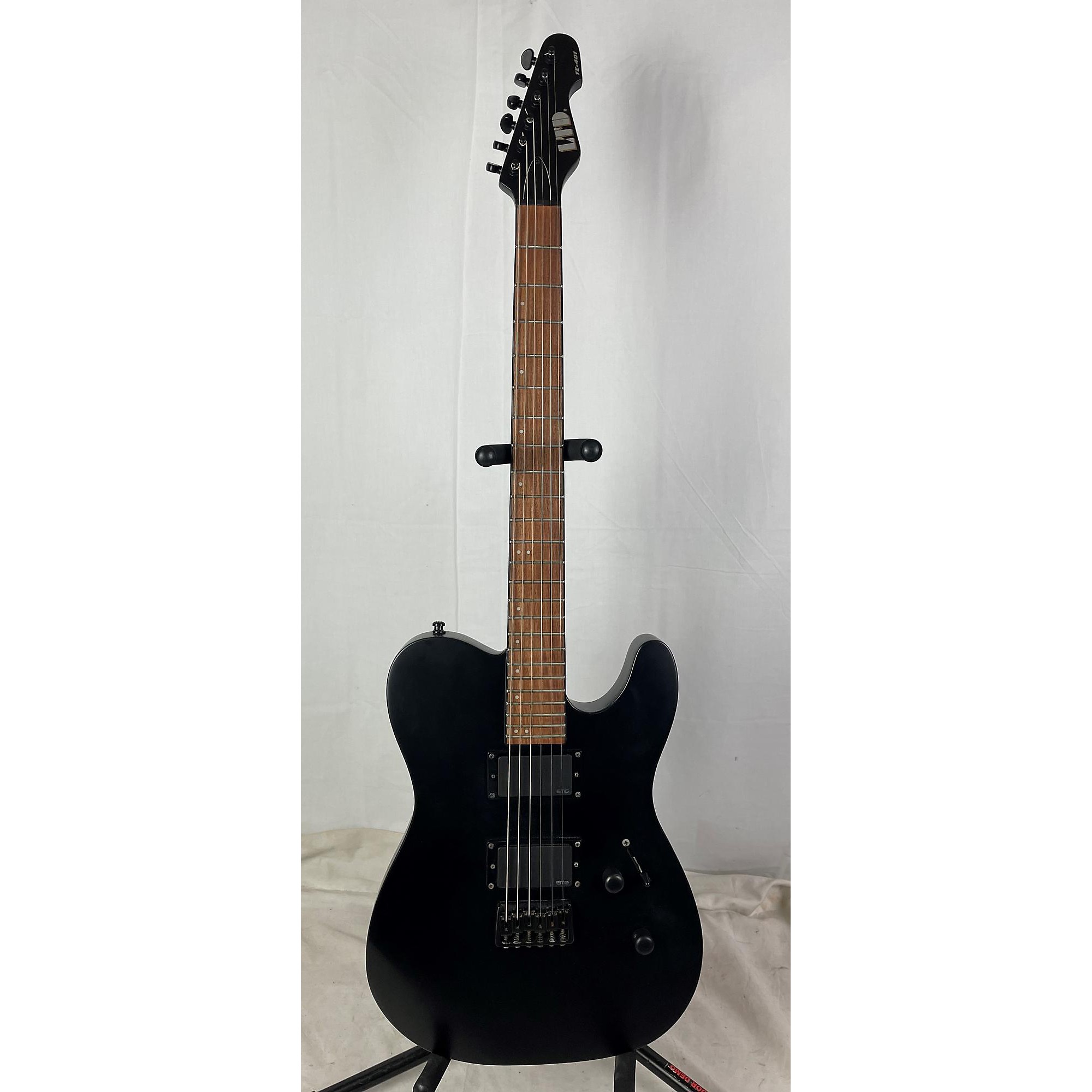 Used ESP Used ESP LTD Te-401 Matte Black Solid Body Electric Guitar matte  black | Guitar Center