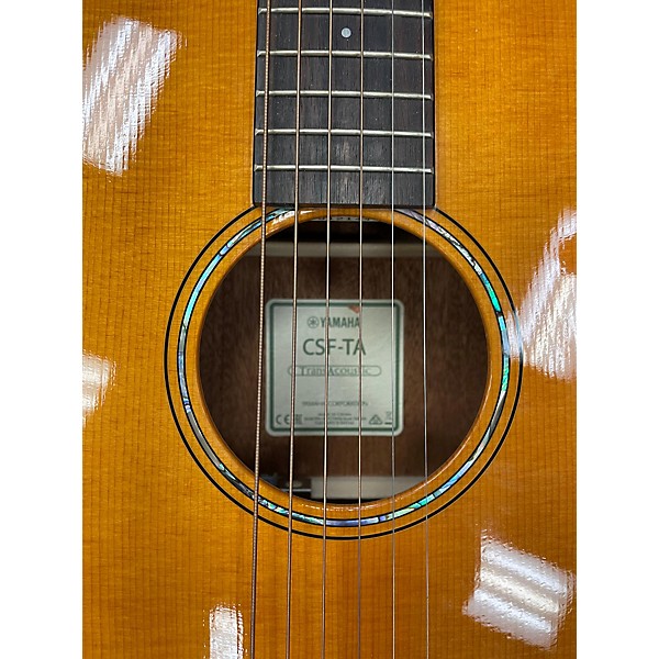 Used Yamaha CSF-TA Transacoustic Parlor Acoustic Electric Guitar