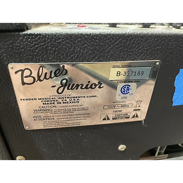 Used Fender Blues Junior 15W 1x12 Tube Guitar Combo Amp