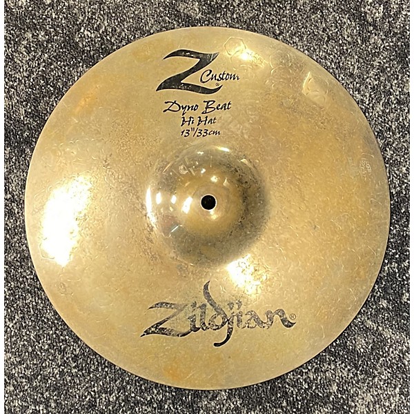Used Zildjian 13in Z Custom Dyno Beat Hi Hat Top Cymbal