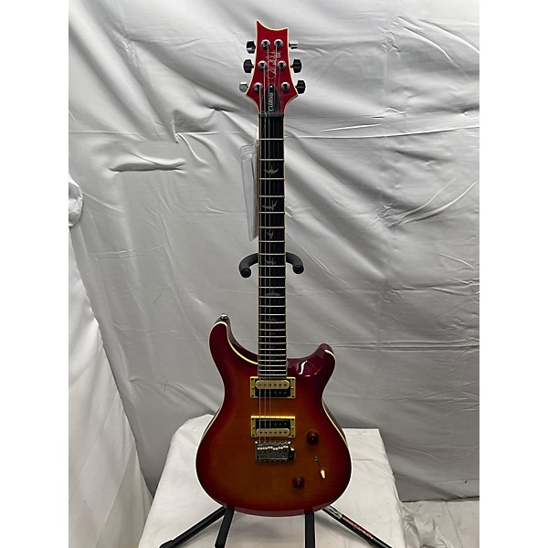 Used PRS SE Custom 24 Solid Body Electric Guitar Cherry Sunburst