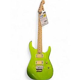 Used Charvel Used Charvel Dk 2h Fr Master Built LIME GREEN METALLIC Solid Body Electric Guitar