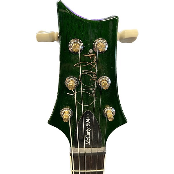 Used PRS Used 2021 PRS McCarty 594 Translucent Green Solid Body Electric Guitar