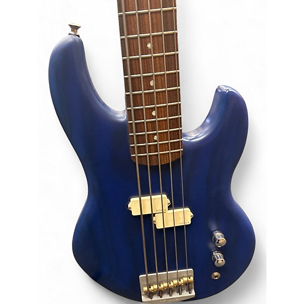 Used Alien Audio constellation 5 string Blue Electric Bass Guitar