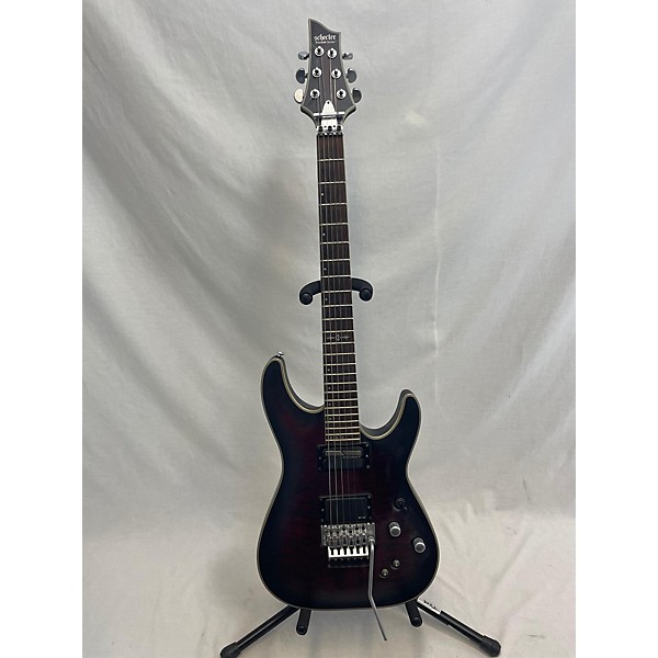 Used Schecter Guitar Research Used Schecter Guitar Research C1 Platinum Crimson Red Burst Solid Body Electric Guitar