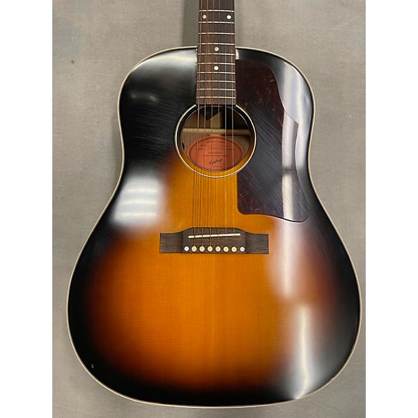Epiphone Inspired By Gibson Custom 1942 Banner J-45 Acoustic Electric, Vintage Sunburst With Hard Case