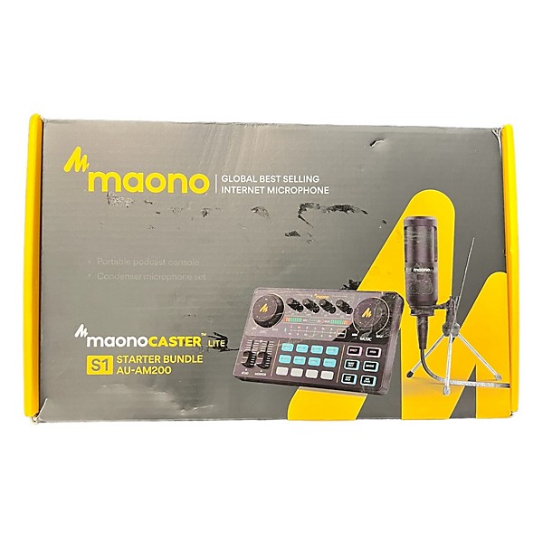 Used maono Maonocaster Lite Starter Bundle Unpowered Mixer