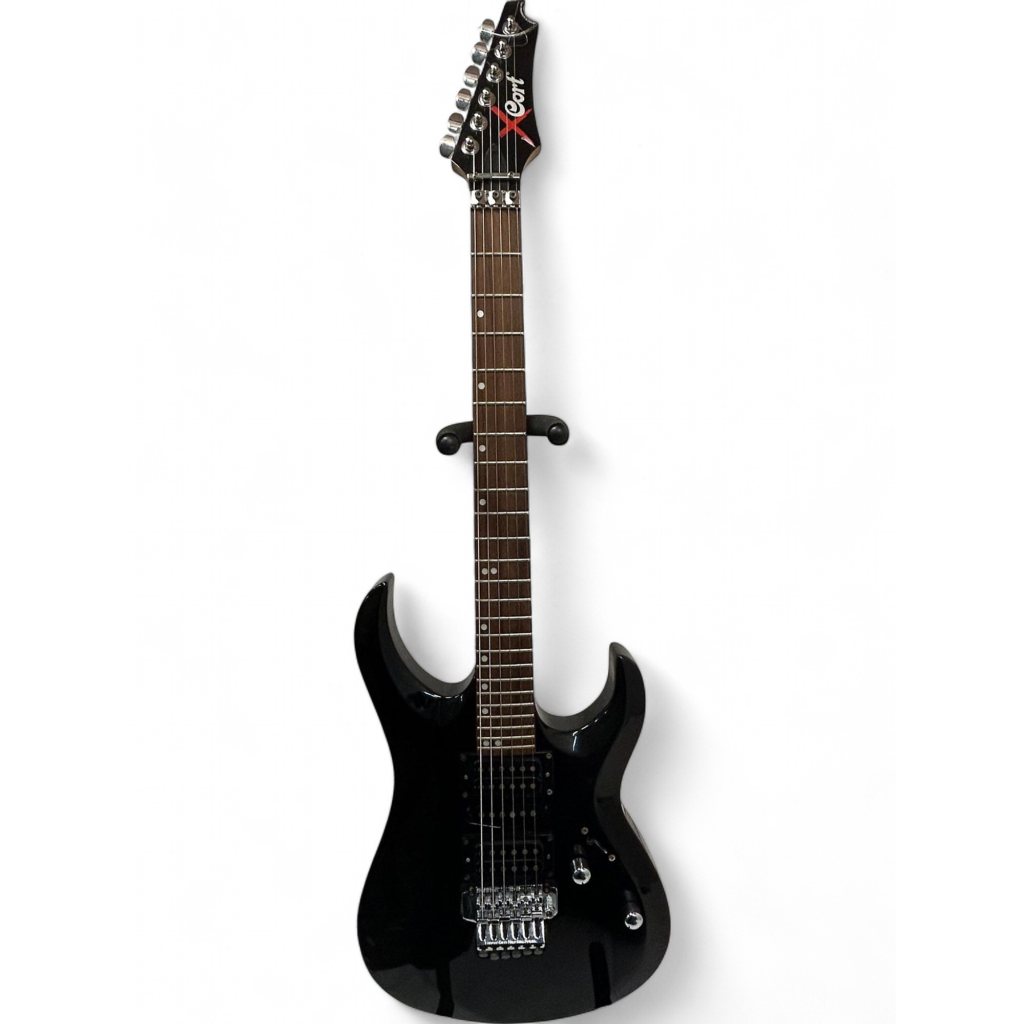 Used Cort X6 Black Solid Body Electric Guitar Black | Guitar