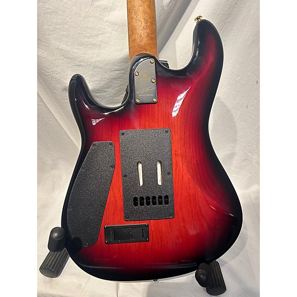 Used Ernie Ball Music Man Used Ernie Ball Music Man Jason Richardson Cutlass RORSCHACH RED Solid Body Electric Guitar