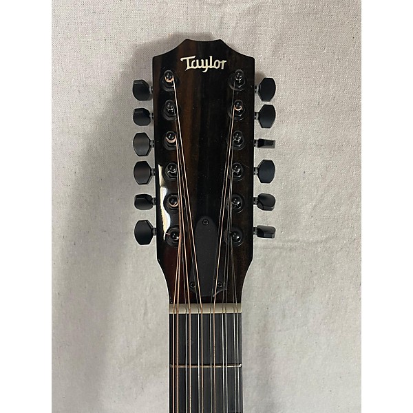 Used Taylor Custom 250ce-BLK DLX 12 String Acoustic Electric Guitar