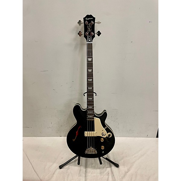 Used Epiphone Jack Casady Signature Electric Bass Guitar Black 