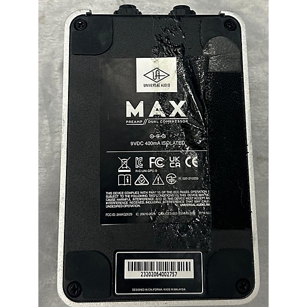 Used Universal Audio Max Preamp & Dual Compressor Effect Pedal