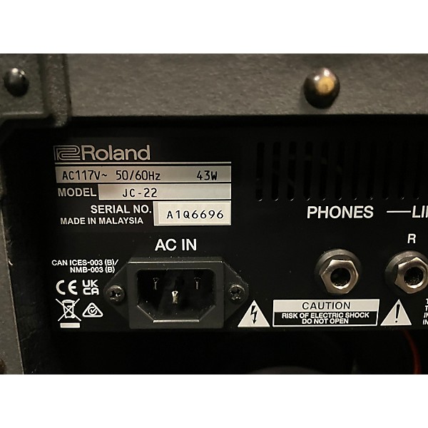 Used Roland JC22 Jazz Chorus 30W Guitar Combo Amp