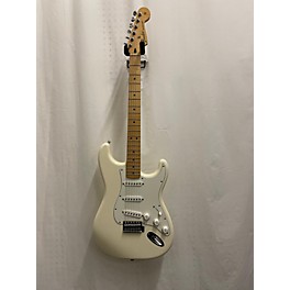 Used Fender Player Stratocaster Alpine White Solid Body Electric Guitar