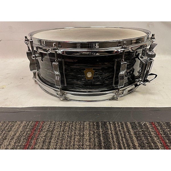 Used Ludwig 14X5.5 Classic Jazz Festival Snare Black Oyster Pearl Drum