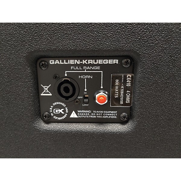 Used Gallien-Krueger CX410 Bass Cabinet