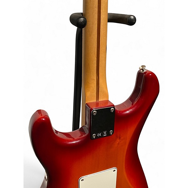 Used Fender Used 2017 Fender Standard Stratocaster HSS Plus Top Aged Cherry Burst Solid Body Electric Guitar