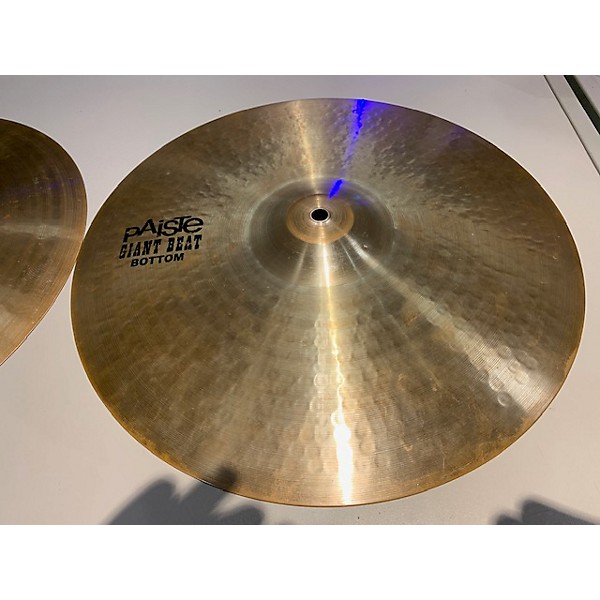Used Paiste 16in Giant Beat Hi Hat Pair Cymbal