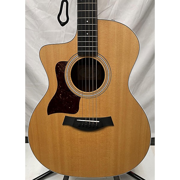 Used Taylor 214CE Koa Left Handed Acoustic Electric Guitar