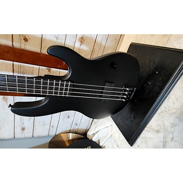 Used ESP LTD AP4 Black Metal Electric Bass Guitar