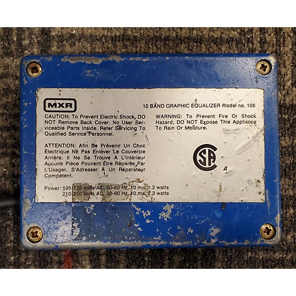 Used MXR 1980s M108 10 Band EQ Pedal