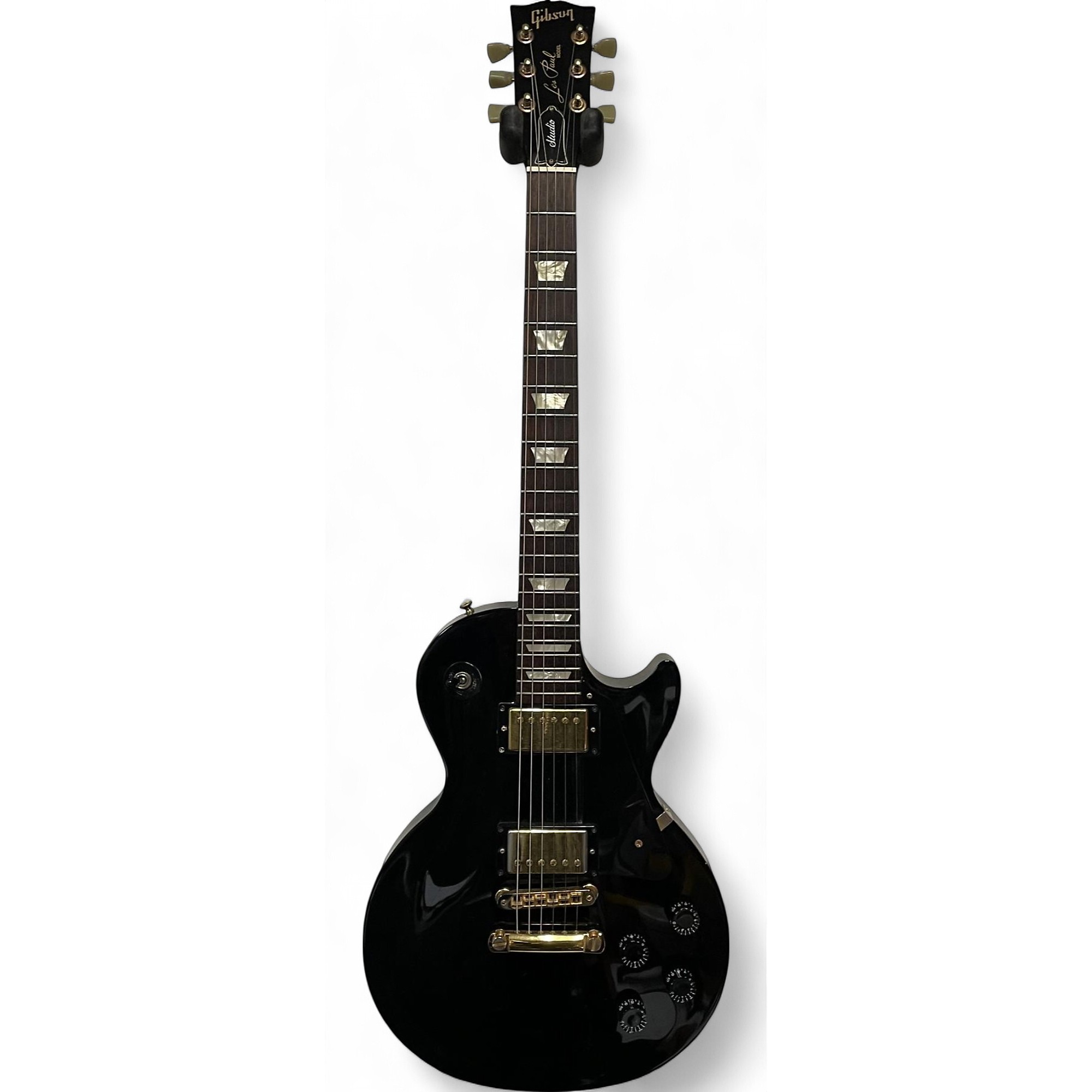 Gibson les paul studio black and gold clearance