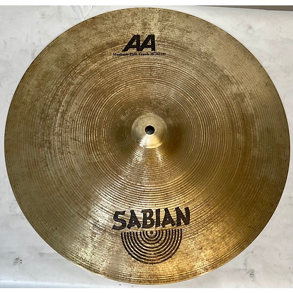 Used SABIAN 16in AA Medium Thin Crash Cymbal