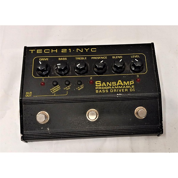 Used Tech 21 Sansamp PBDR Bass Driver DI Bass Effect Pedal