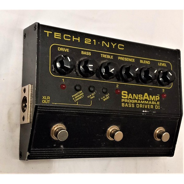 Used Tech 21 Sansamp PBDR Bass Driver DI Bass Effect Pedal