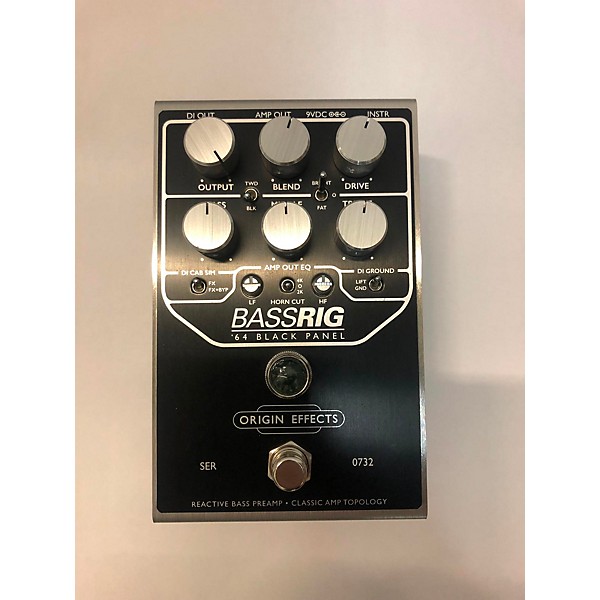 Used Used ORIGIN EFFECTS BASSRIG 64 BLACK PANEL Bass Effect Pedal