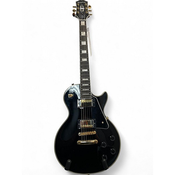Used Epiphone Used Epiphone Les Paul Custom Black Solid Body Used Epiphone Used Epiphone Les Paul Custom Black Solid Body