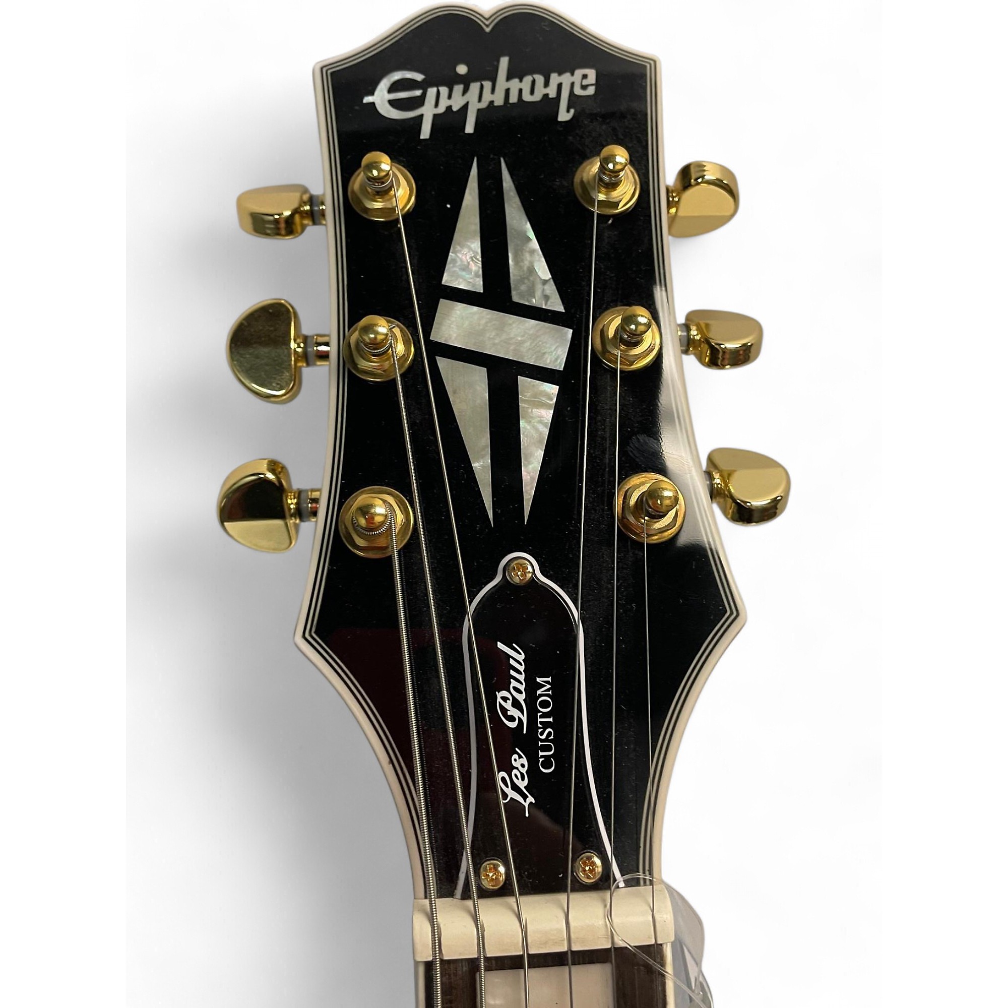 Used Epiphone Used Epiphone Les Paul Custom Black Solid Body Used Epiphone Used Epiphone Les Paul Custom Black Solid Body