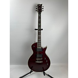 Used ESP Used ESP EC1000 Deluxe See Thru Cherry Solid Body Electric Guitar