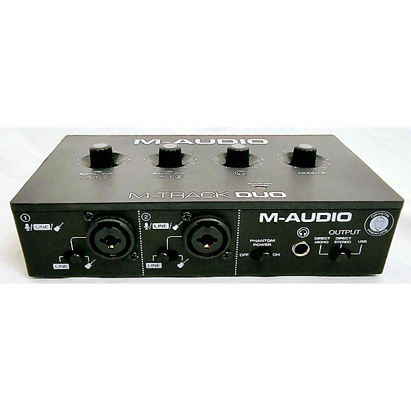 Used M-Audio M-track Duo Audio Interface