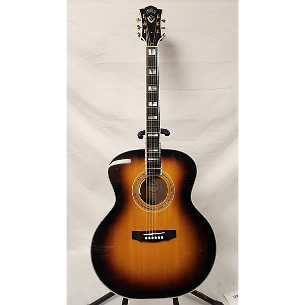 Used Guild F55E Maple Jumbo Acoustic Electric Guitar