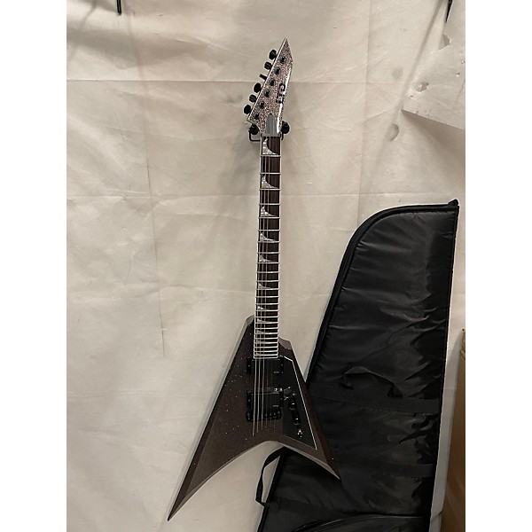 Used ESP Used ESP LTD Kirk Hammett Signature KH-V Electric Guitar Black Sparkle BLACK SPARKLE Solid Body Electric Guitar