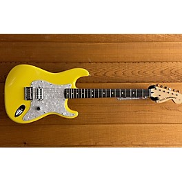 Used Fender Used Fender Tom Delonge Signature Stratocaster Graffiti Yellow Solid Body Electric Guitar