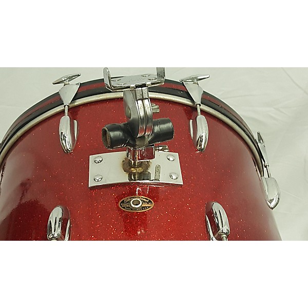 Vintage Vintage 1960s Slingerland 5 piece MODERN RED SPARKLE Drum Kit