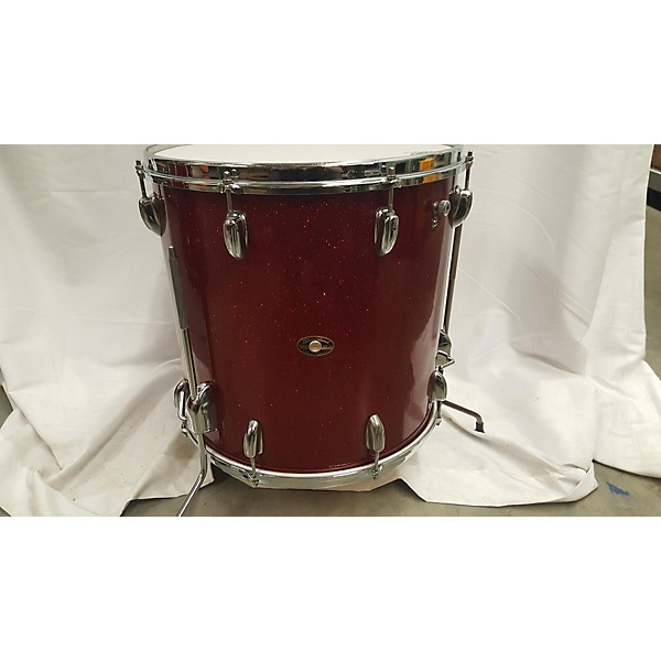 Vintage Vintage 1960s Slingerland 5 piece MODERN RED SPARKLE Drum Kit