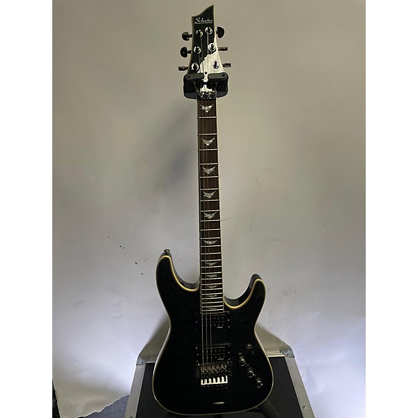 Used Schecter Guitar Research Omen Extreme 6 Floyd Rose Solid Body Electric Guitar TRNS Guitar