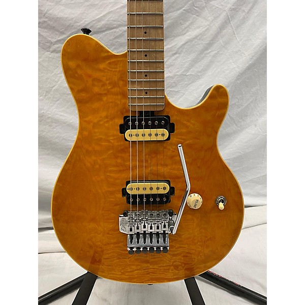 Used Sterling by Music Man AX40 Solid Body Electric Guitar Amber 